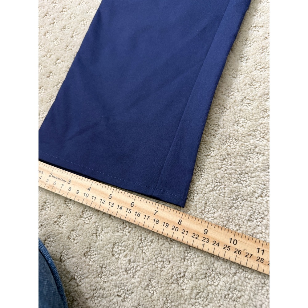 Peter Millar Mens Performance Golf Pants Navy Blue 5-Pocket 38x32 Stretch SKU242 - Picture 4 of 8